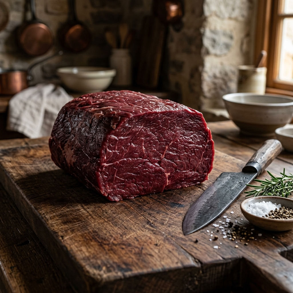 A Thick Block of Dark Red Ibusana Chateaubriand