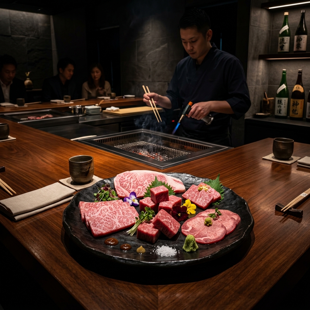 An Ultra-Luxurious, Modern Tokyo Yakiniku Omakase